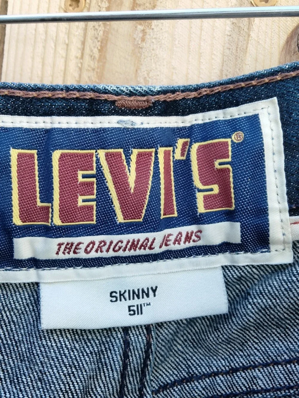 Levi's Men's Skinny 511 Straight Jeans in Dark Blue Wash Size W33 L32